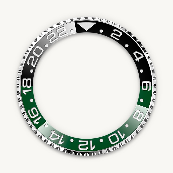 Rolex ขอบหน้าปัดแสดงเวลา 24 ชั่วโมงแบบหมุนได้ - นำสว่าง