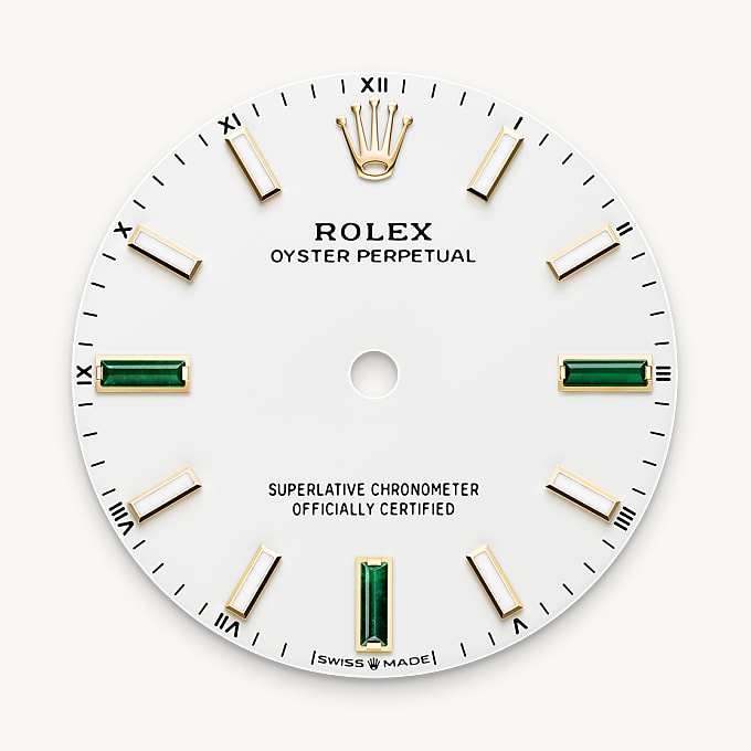 Rolex หน้าปัดสีขาว - นำสว่าง