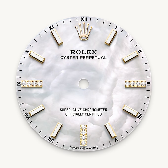 Rolex หน้าปัดเปลือกหอยมุก - นำสว่าง