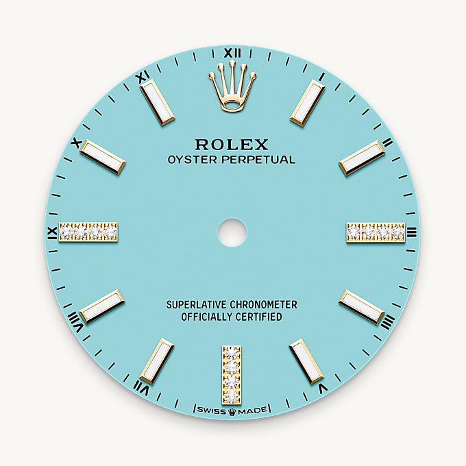Rolex หน้าปัดสีฟ้าเทอร์ควอยซ์ - นำสว่าง