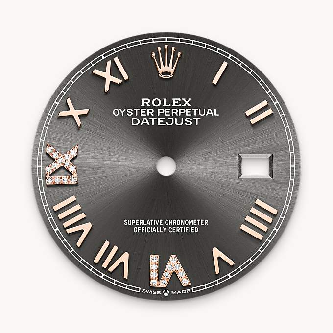 Rolex หน้าปัดสีเทาอมน้ำเงิน - นำสว่าง