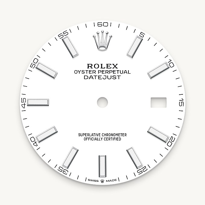 Rolex หน้าปัดสีขาว - นำสว่าง