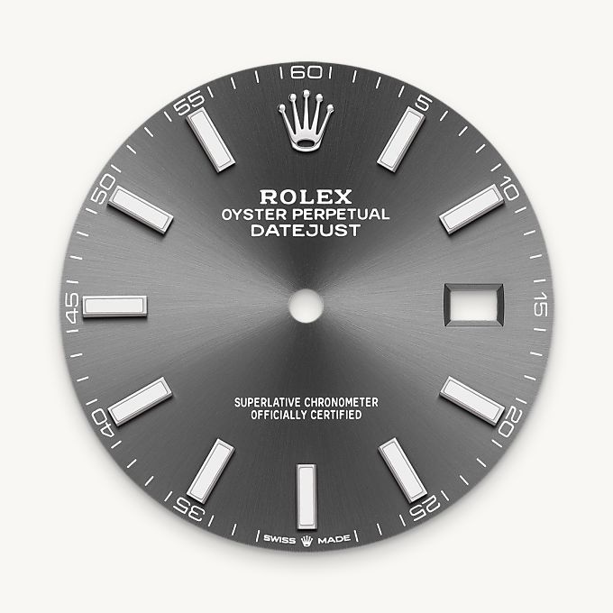 Rolex หน้าปัดสีเทาอมน้ำเงิน - นำสว่าง