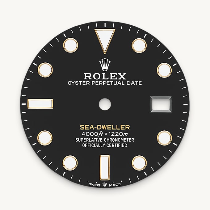 Rolex หน้าปัดสีดำเข้ม - นำสว่าง