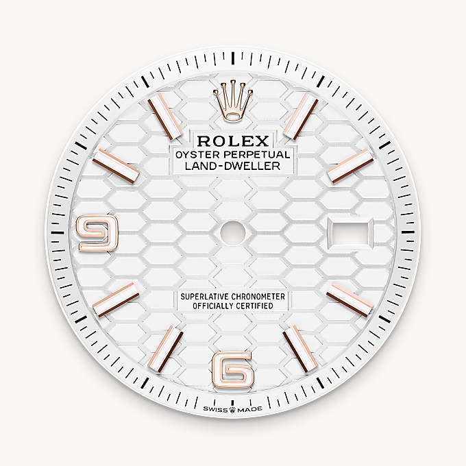 Rolex หน้าปัดสีขาวเข้ม - นำสว่าง