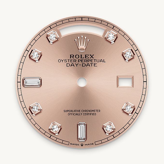 Rolex หน้าปัดสีชมพูกุหลาบ - นำสว่าง