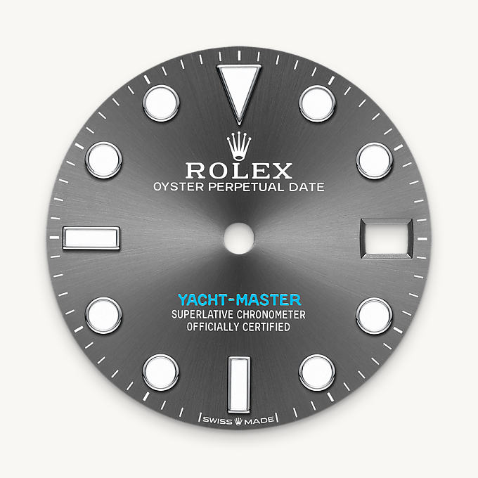 Rolex หน้าปัดสีเทาอมน้ำเงิน - นำสว่าง