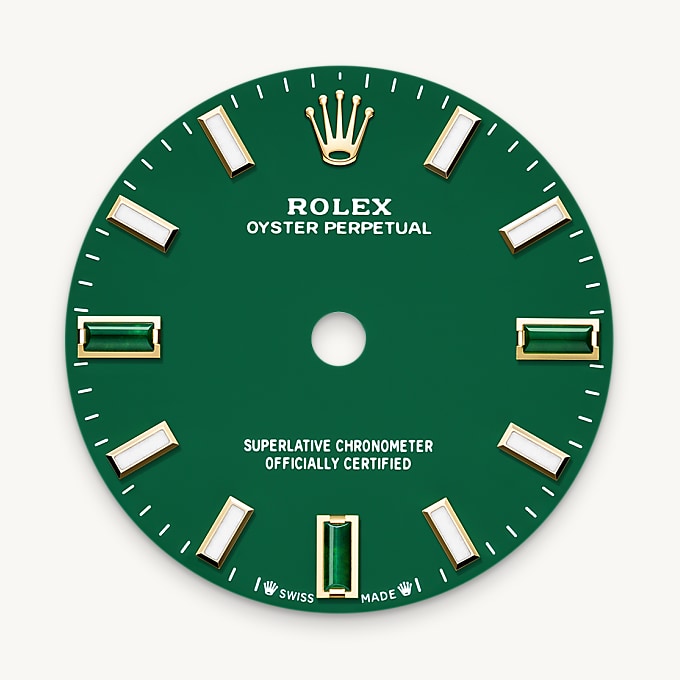 Rolex หน้าปัดกรีนสโตน - นำสว่าง