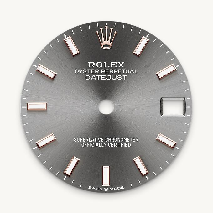 Rolex หน้าปัดสีเทาอมน้ำเงิน - นำสว่าง