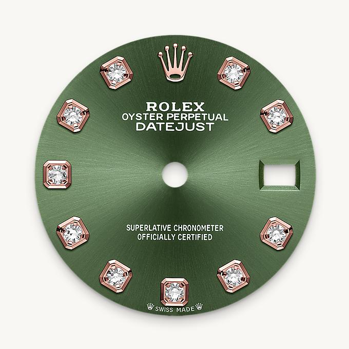 Rolex หน้าปัดสีเขียวมะกอก - นำสว่าง