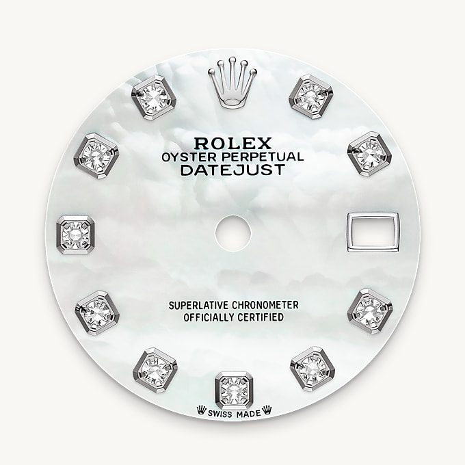 Rolex หน้าปัดเปลือกหอยมุก - นำสว่าง