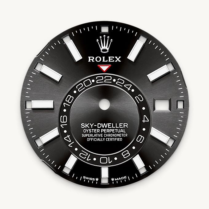 Rolex หน้าปัดสีดำสว่าง - นำสว่าง