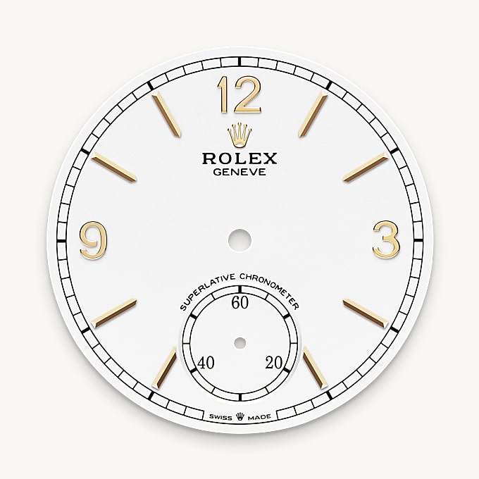 Rolex หน้าปัดสีขาวเข้ม - นำสว่าง
