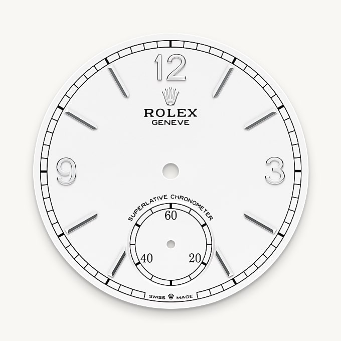 Rolex หน้าปัดสีขาวเข้ม - นำสว่าง