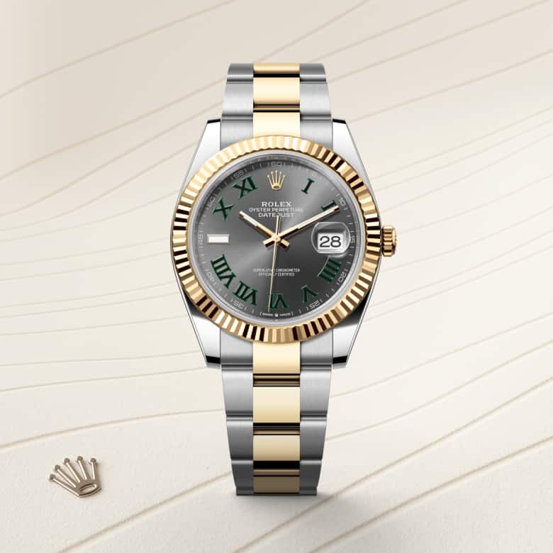 Front view of Rolex Datejust in Yellow Rolesor, m126333-0019 - Nam Sawang