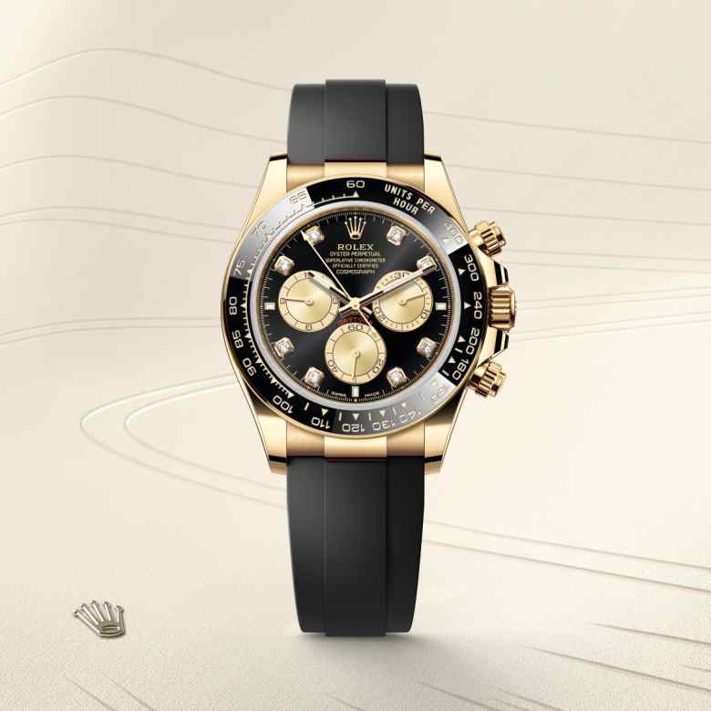 ด้านหน้า Rolex Cosmograph Daytona ในวัสดุ ทองคำ 18 กะรัต, m126518ln-0006 - นำสว่าง