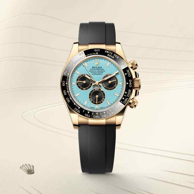 Front view of Rolex Cosmograph Daytona in 18 ct yellow gold, m126518ln-0014 - Nam Sawang