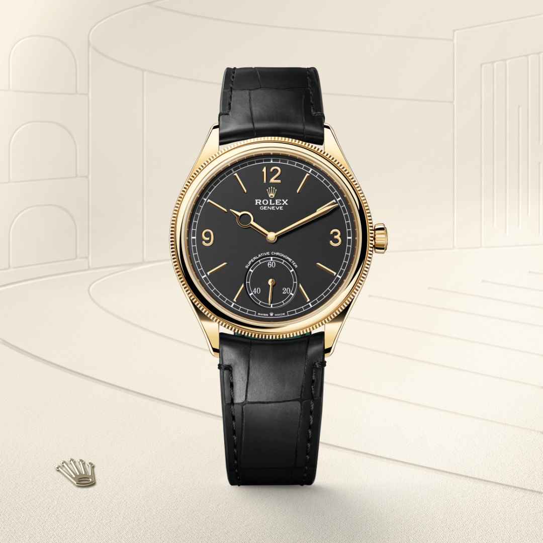Front view of Rolex 1908 in 18 ct yellow gold, m52508-0002 - Nam Sawang