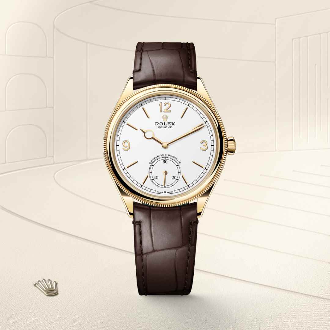 ด้านหน้า Rolex 1908 ในวัสดุ ทองคำ 18 กะรัต, m52508-0006 - นำสว่าง