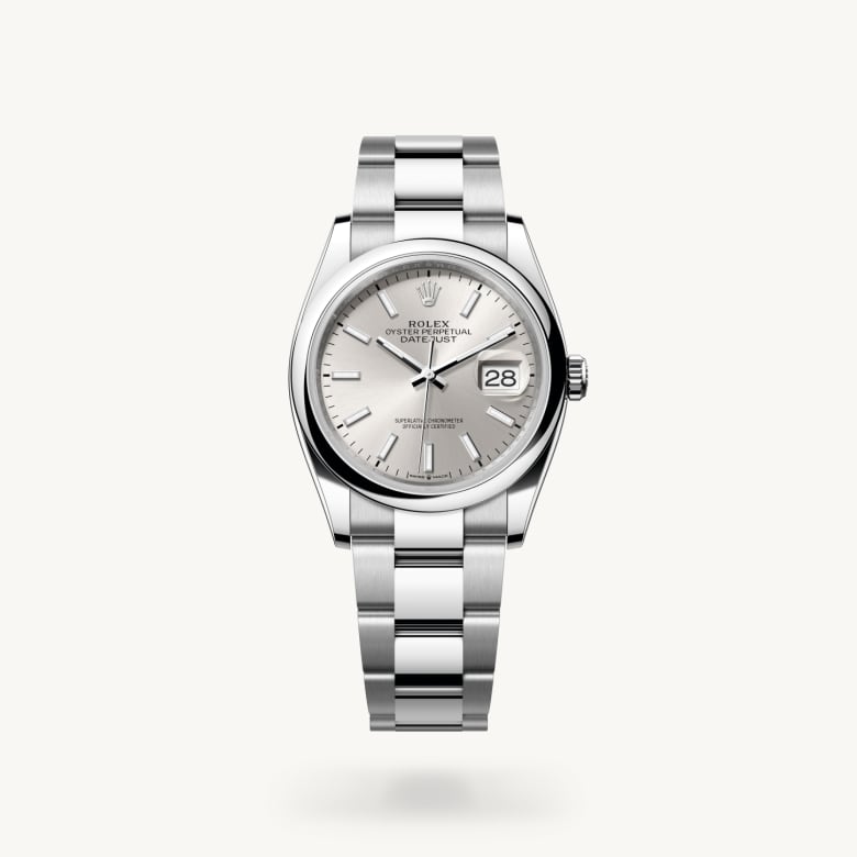 Rolex datejust ในวัสดุ Oystersteel, m126200-0002 - นำสว่าง
