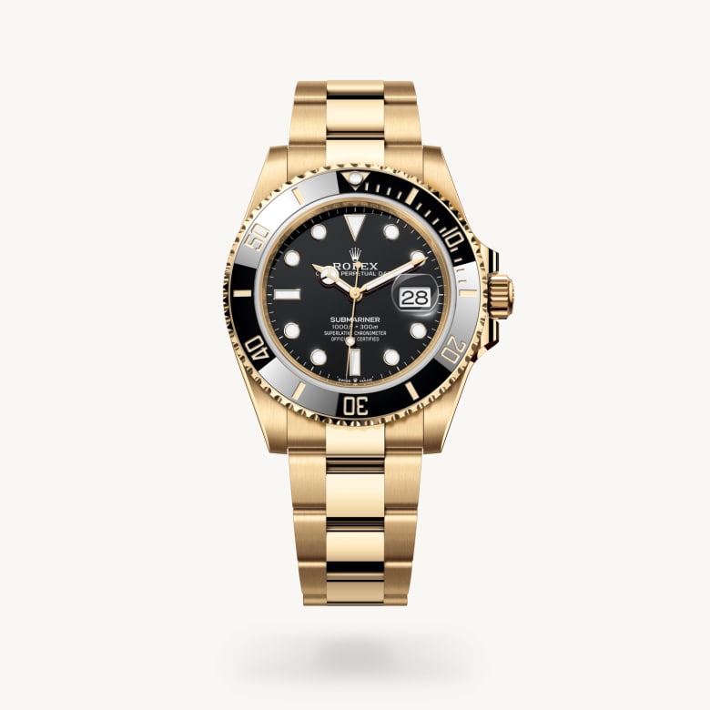 Rolex submariner ในวัสดุ ทองคำ 18 กะรัต, m126618ln-0002 - นำสว่าง