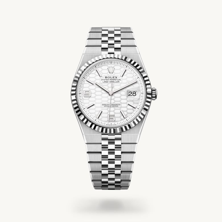 Rolex Land-Dweller in White Rolesor, m127334-0001 - Nam Sawang
