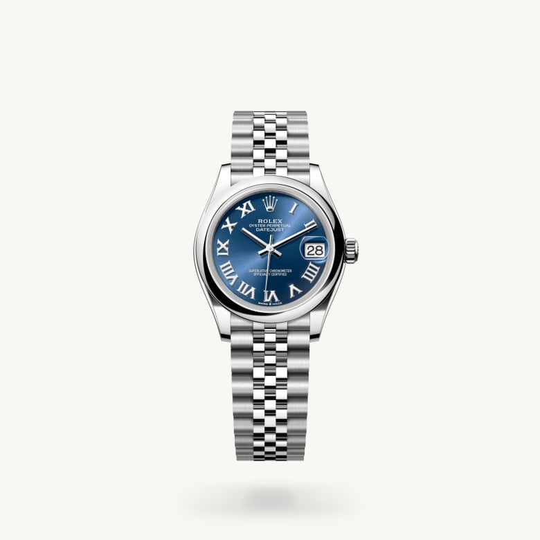 ด้านหน้า Rolex Datejust ในวัสดุ Oystersteel, m278240-0018 - นำสว่าง