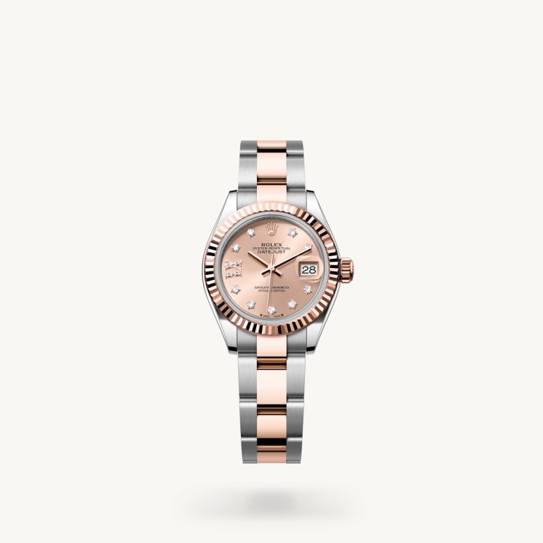 Rolex lady-datejust ในวัสดุ Everose Rolesor, m279171-0028 - นำสว่าง