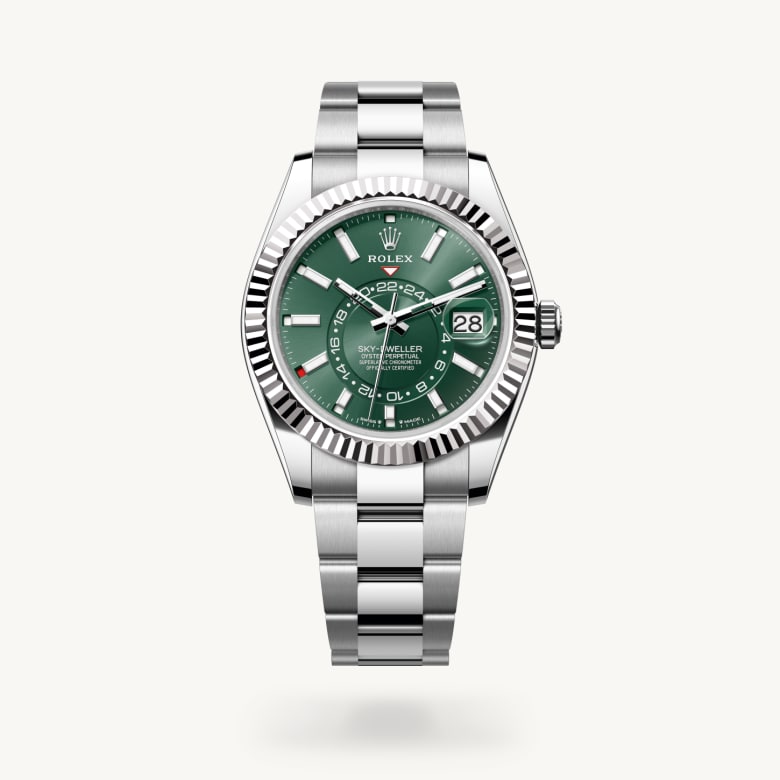 Rolex sky-dweller in White Rolesor, m336934-0001 - Nam Sawang