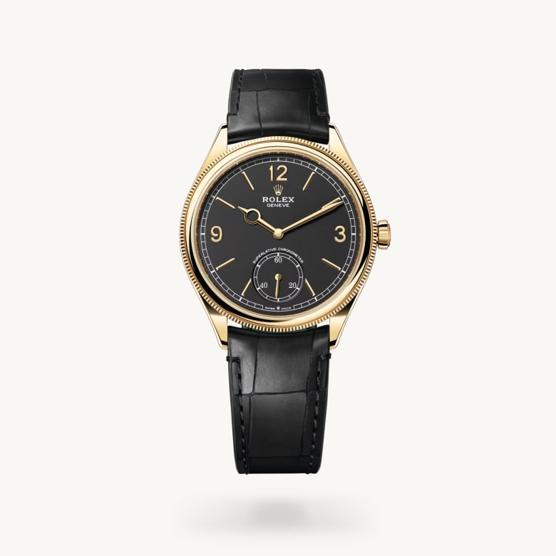 Front view of Rolex 1908 in 18 ct yellow gold, m52508-0002 - Nam Sawang