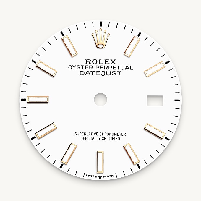 Rolex หน้าปัดสีขาว - นำสว่าง