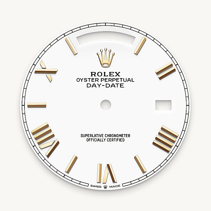 Rolex หน้าปัดสีขาว - นำสว่าง