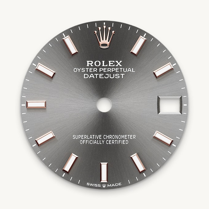 Rolex หน้าปัดสีเทาอมน้ำเงิน - นำสว่าง