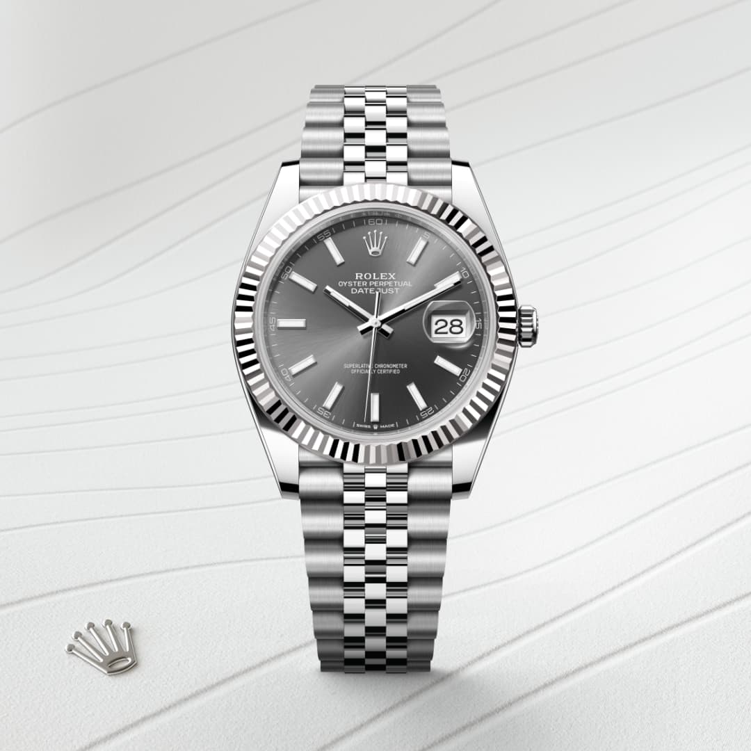 rolex-Datejust-in-Oyster, 41 มม., Oystersteel และทองคำขาว-Datejust 41,-m126334-0014-นำสว่าง