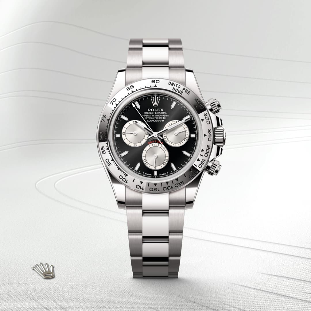 rolex-Cosmograph Daytona-in-Oyster, 40 มม., ทองคำขาว-Cosmograph Daytona,-m126509-0001-นำสว่าง