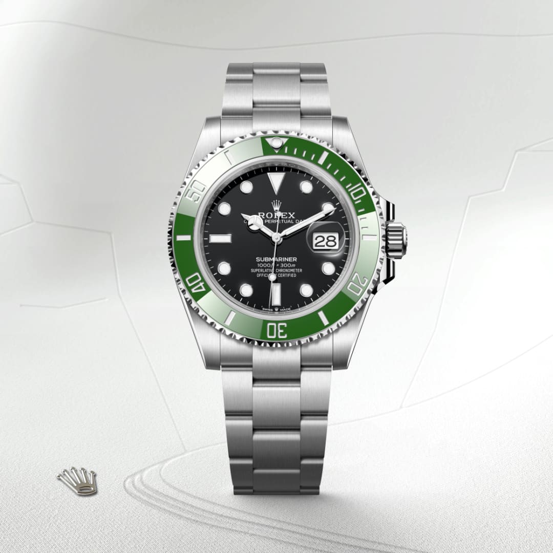 rolex-Submariner-in-Oyster, 41 มม., Oystersteel-Submariner Date,-m126610lv-0002-นำสว่าง