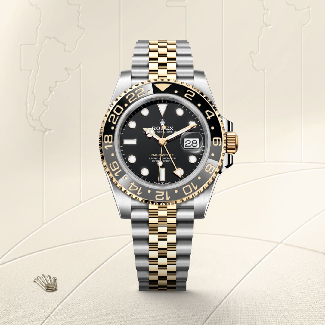 rolex-GMT-Master II-in-Oyster, 40 มม., Oystersteel และทองคำ-GMT-Master II,-m126713grnr-0001-นำสว่าง