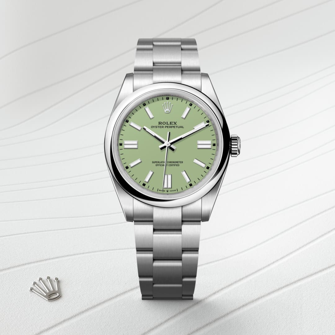 rolex-Oyster Perpetual-in-Oyster, 41 มม., Oystersteel-Oyster Perpetual 41,-m134300-0006-นำสว่าง
