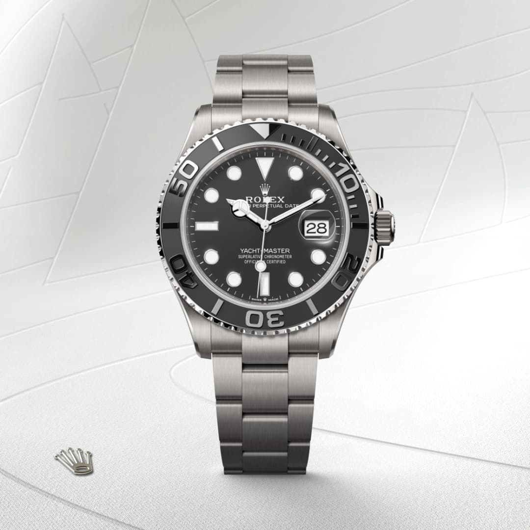 rolex-Yacht-Master-in-ตัวเรือน Oyster, ขนาด 42 มม., ไทเทเนียม RLX-Yacht-Master 42,-m226627-0001-นำสว่าง