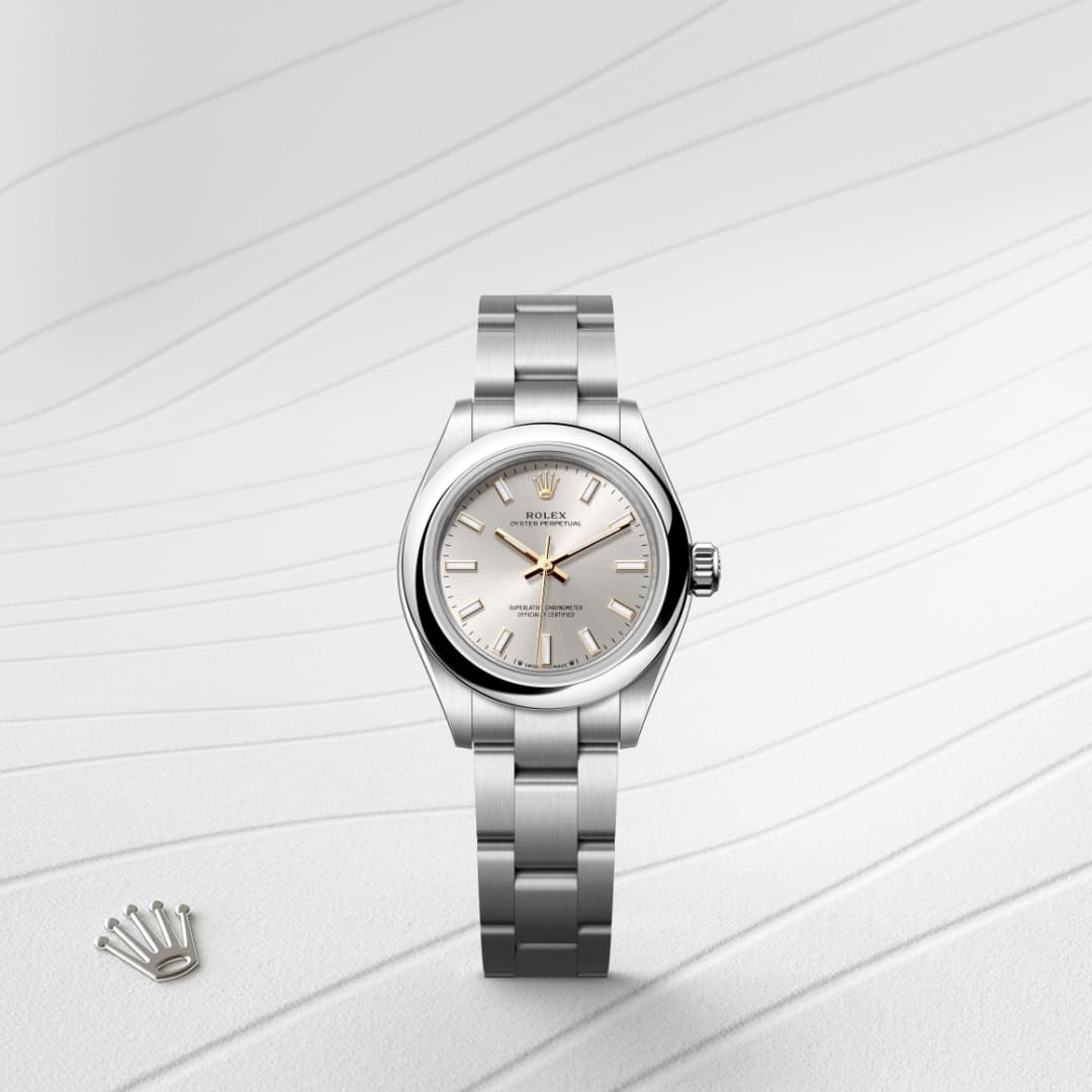 rolex-Oyster Perpetual-in-Oyster, 28 มม., Oystersteel-Oyster Perpetual 28,-m276200-0001-นำสว่าง