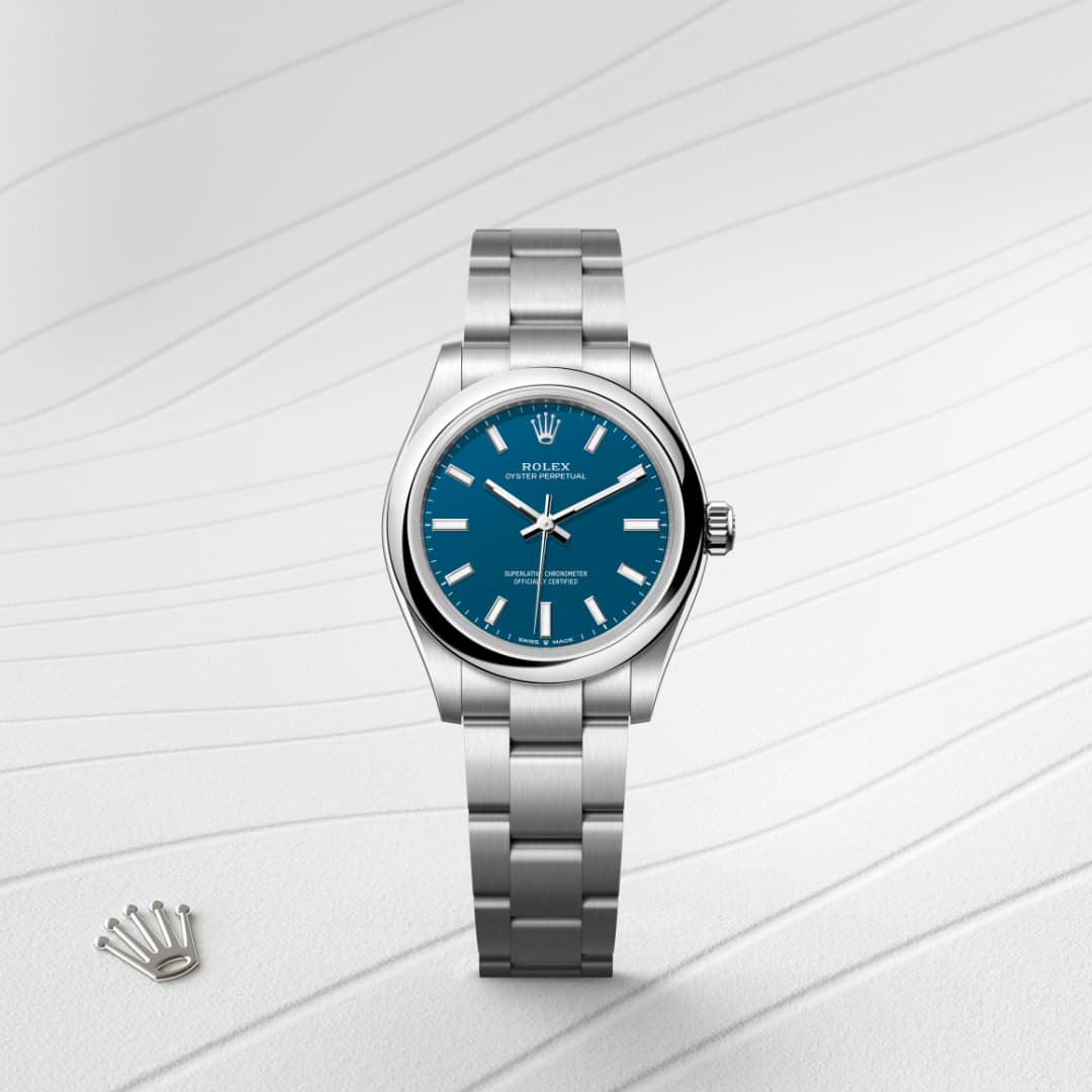 rolex-Oyster Perpetual-in-Oyster, 31 มม., Oystersteel-Oyster Perpetual 31,-m277200-0017-นำสว่าง