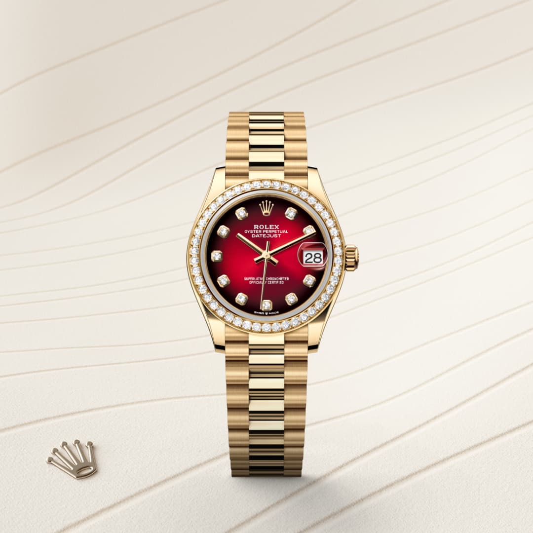 rolex-Datejust-in-Oyster, 31 มม., ทองคำและเพชร-Datejust 31,-m278288rbr-0041-นำสว่าง