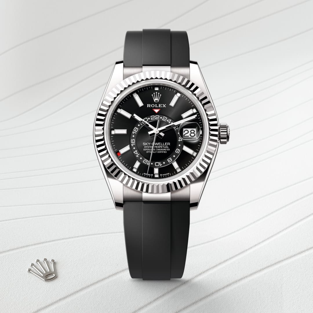 rolex-Sky-Dweller-in-Oyster, 42 มม., ทองคำขาว-Sky-Dweller,-m336239-0002-นำสว่าง