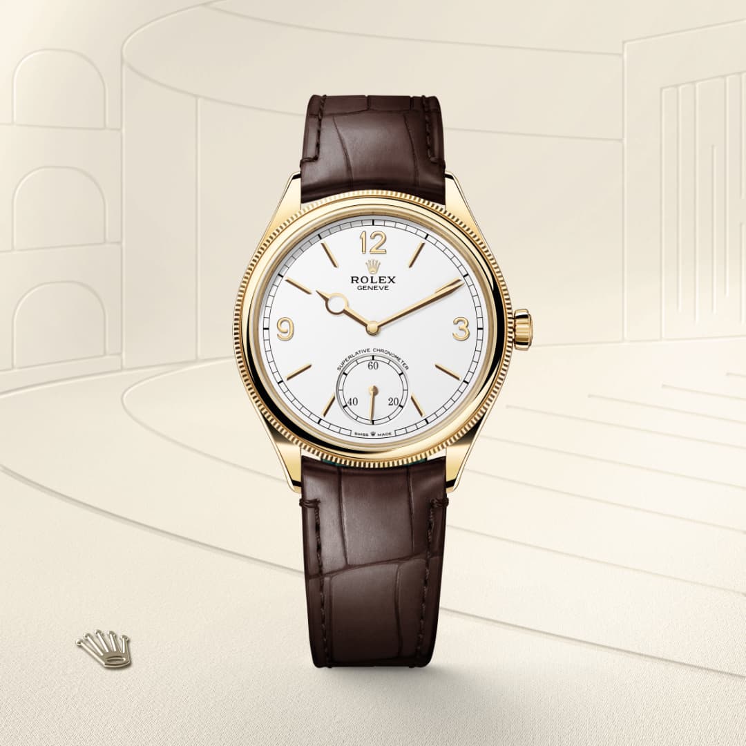 rolex-1908-in-39 มม. ทองคำ 18 กะรัต ขัดเงา-1908,-m52508-0006-นำสว่าง