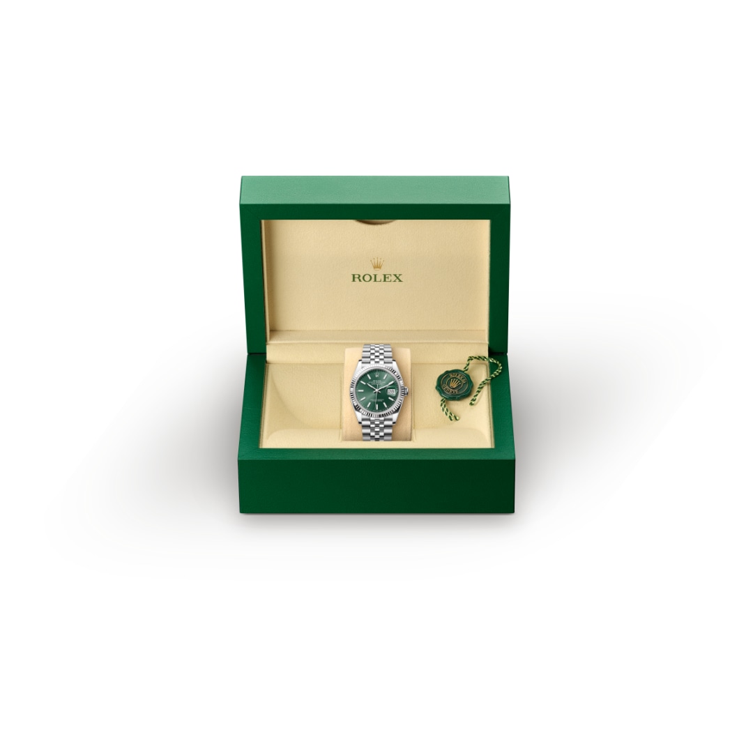rolex-Datejust-in-Oyster, 36 มม., Oystersteel และทองคำขาว-Datejust 36,-m126234-0051-นำสว่าง