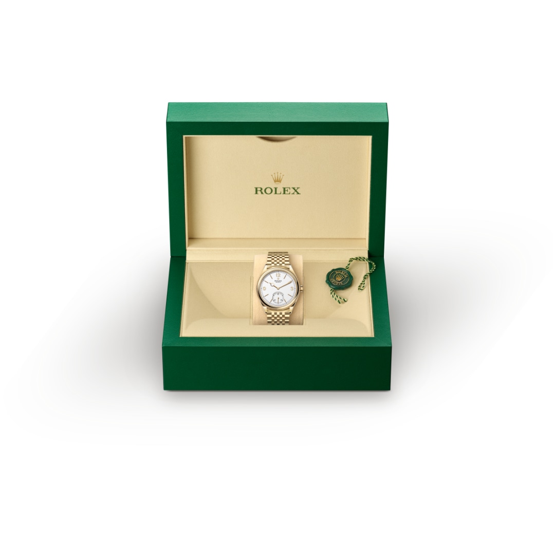 rolex-1908-in-39 มม. ทองคำ 18 กะรัต ขัดเงา-1908,-m52508-0008-นำสว่าง