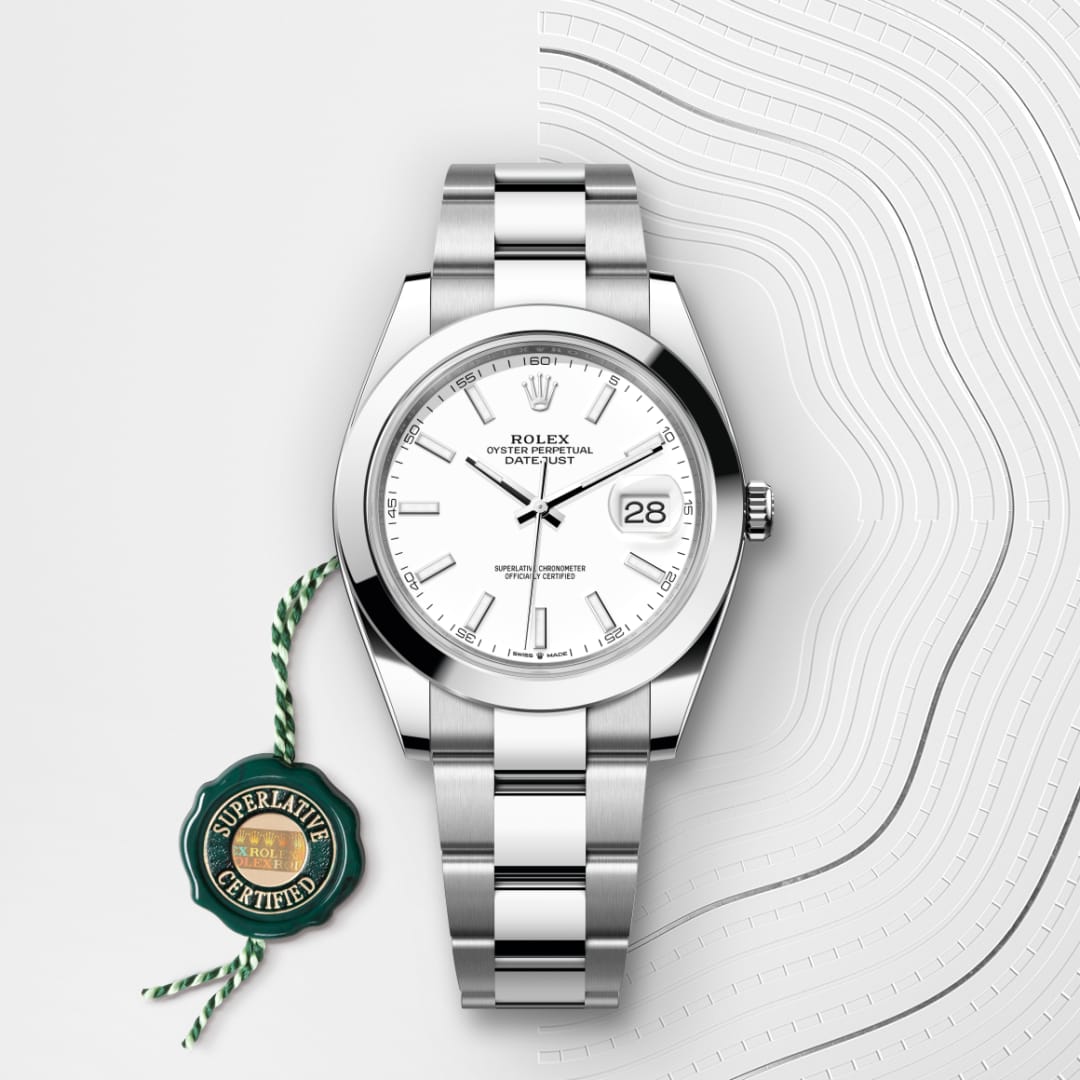 rolex-Datejust-in-Oyster, 41 มม., Oystersteel-Datejust 41,-m126300-0005-นำสว่าง