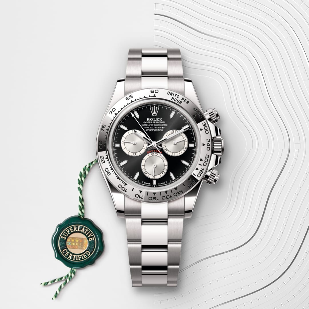 rolex-Cosmograph Daytona-in-Oyster, 40 มม., ทองคำขาว-Cosmograph Daytona,-m126509-0001-นำสว่าง