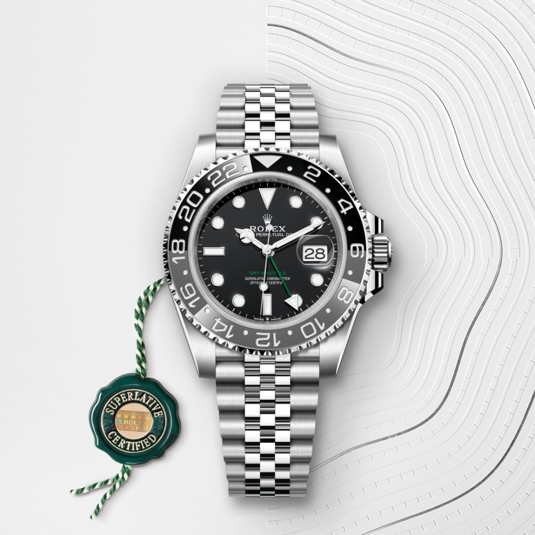 rolex-GMT-Master II-in-Oyster, 40 มม., Oystersteel-GMT-Master II,-m126710grnr-0003-นำสว่าง