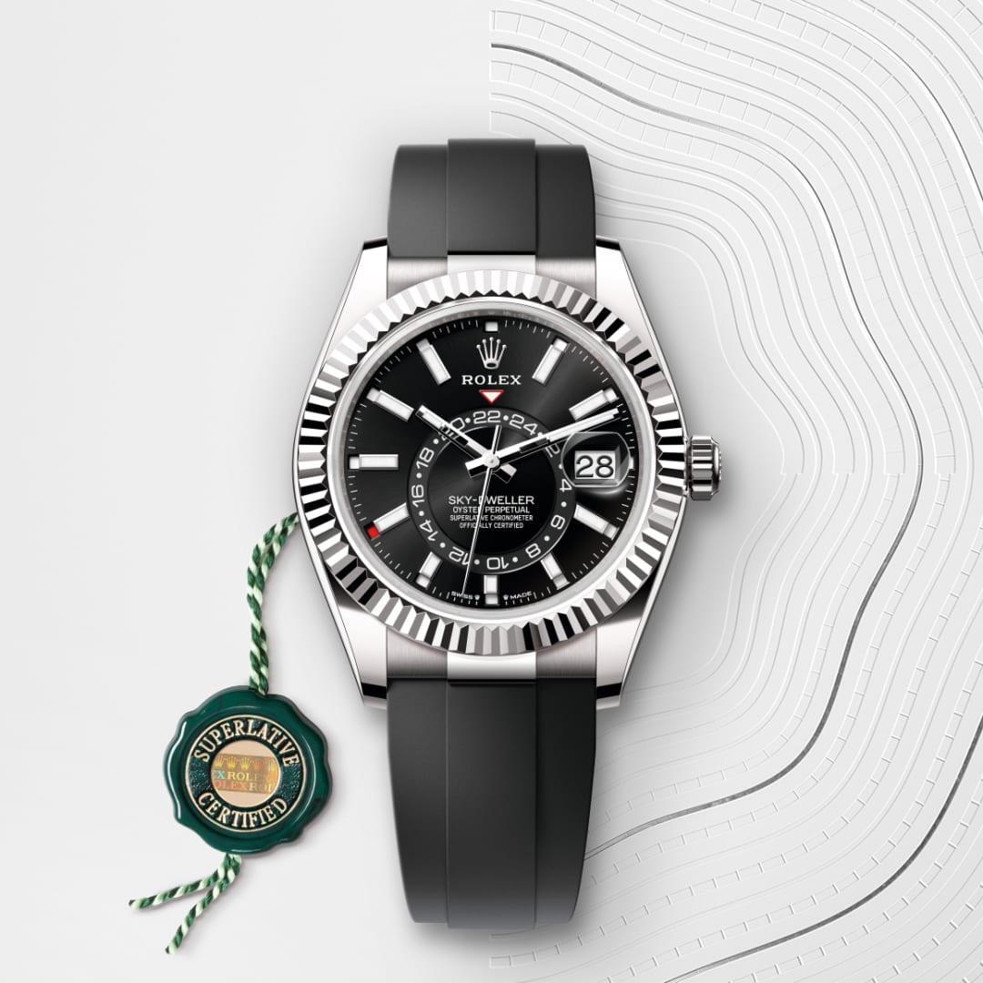 rolex-Sky-Dweller-in-Oyster, 42 มม., ทองคำขาว-Sky-Dweller,-m336239-0002-นำสว่าง
